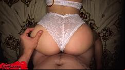 Readhead blowjob and doggystyle fucking after work